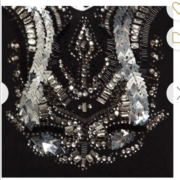 Roberto Cavalli Strech Embellished Plunge Neck - Picture 4 of 11